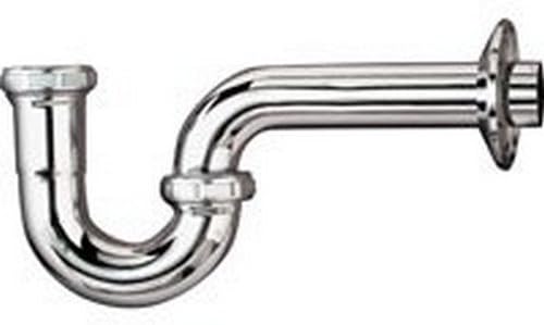 1-1/2 x 1-1/2 Inch 22 Gauge Chrome Brass P-Trap