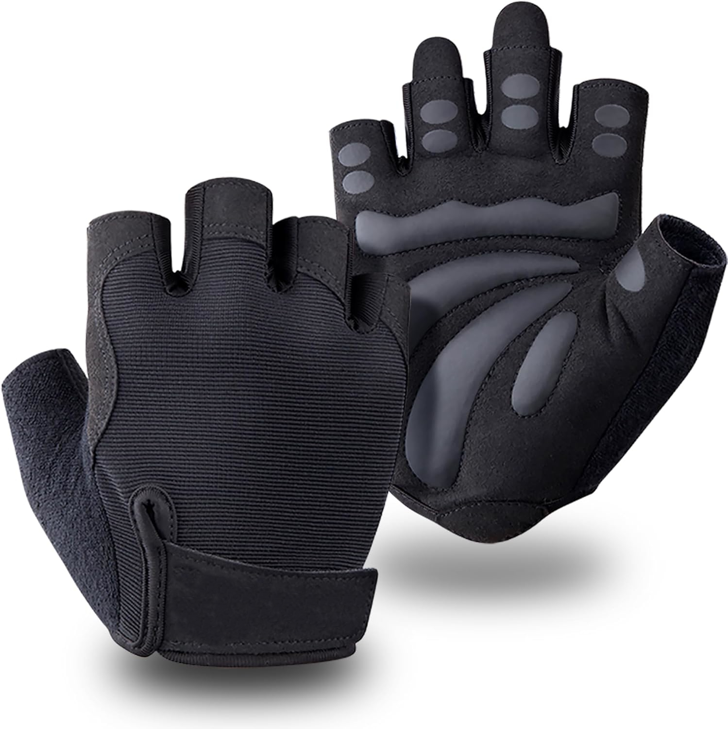 Breathable Padded Workout Gloves with Full Palm Protection