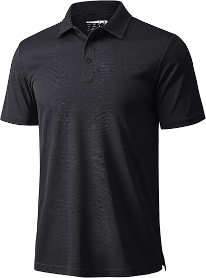 Men's Short Sleeve Polo Shirt Quick Dry Athletic Performance