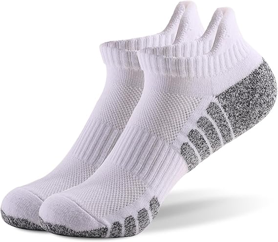 No-Show Cushioned Running Socks with Arch Support