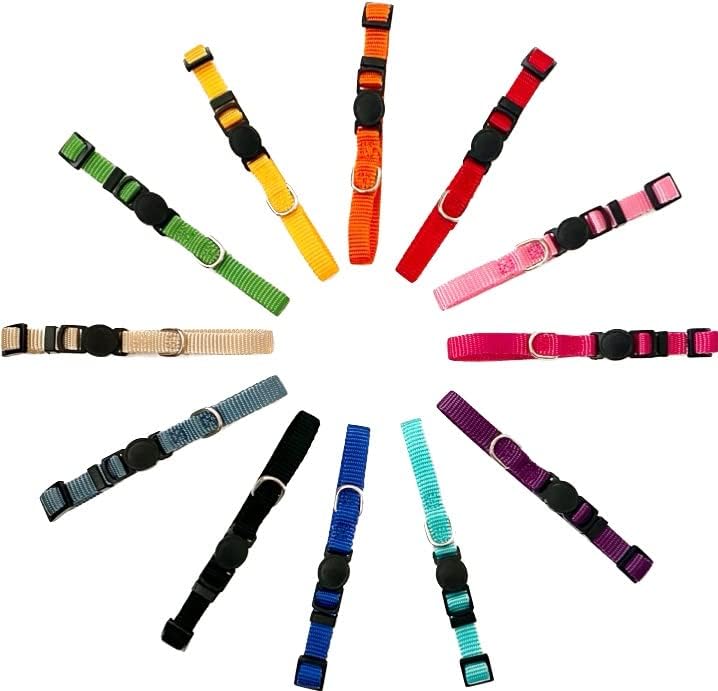 Puppy & Kitten Adjustable Collar Set (12-Pack)