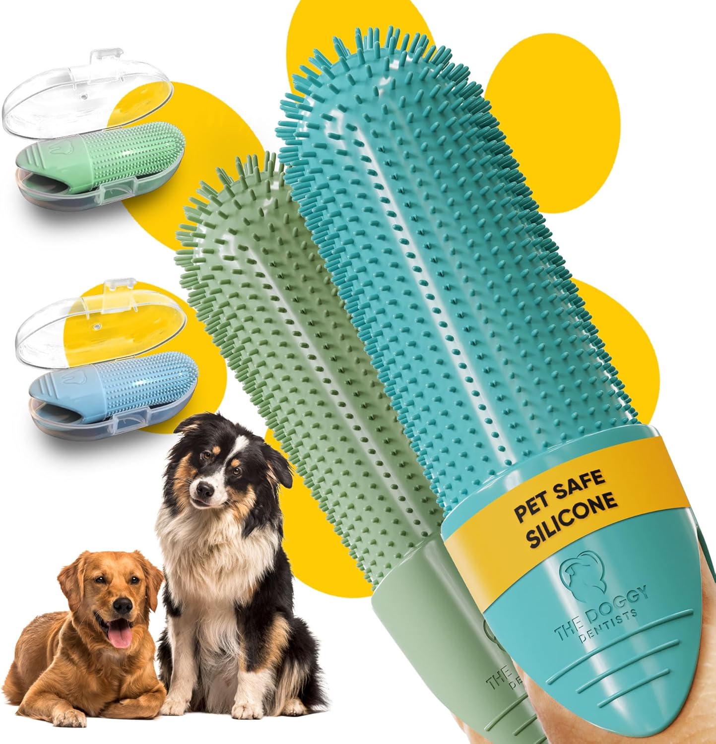 Dog and Cat Finger Toothbrush Set