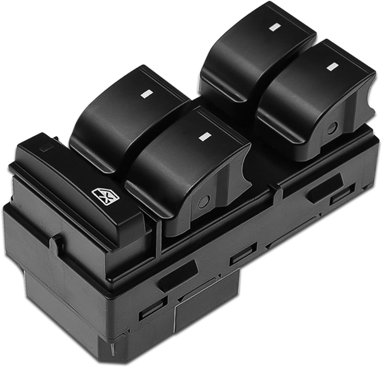 Driver side power window control switch assembly