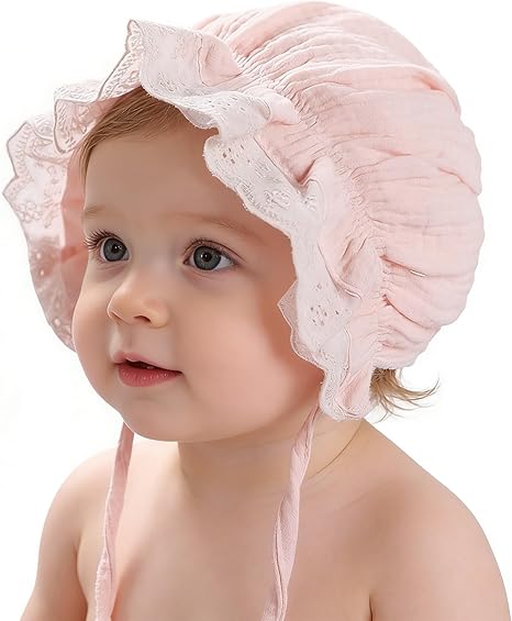 Baby Lace Cotton Bonnet Newborn Infant Hat