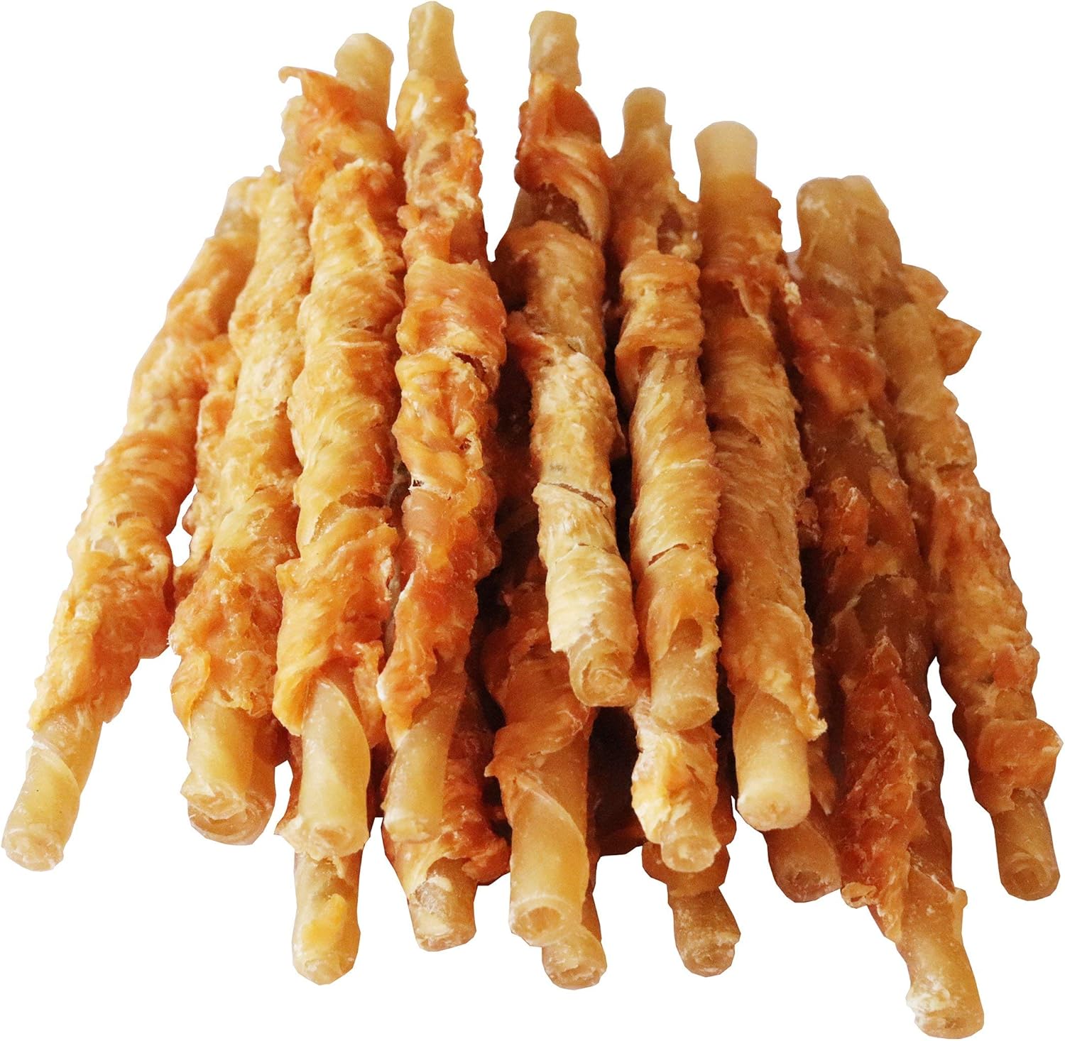 Chicken Wrapped Rawhide Dog Treats Sticks 1lb